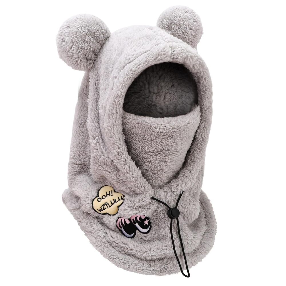 4668 Balaclava Winter Hats, Sherpa Hood Ski Mask , Fuzzy Ski Mask Winter